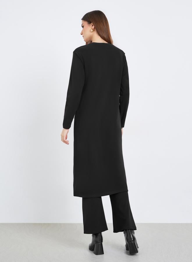 Styli Women Black Midi Knit Top and Pants Co-ords - Image 5